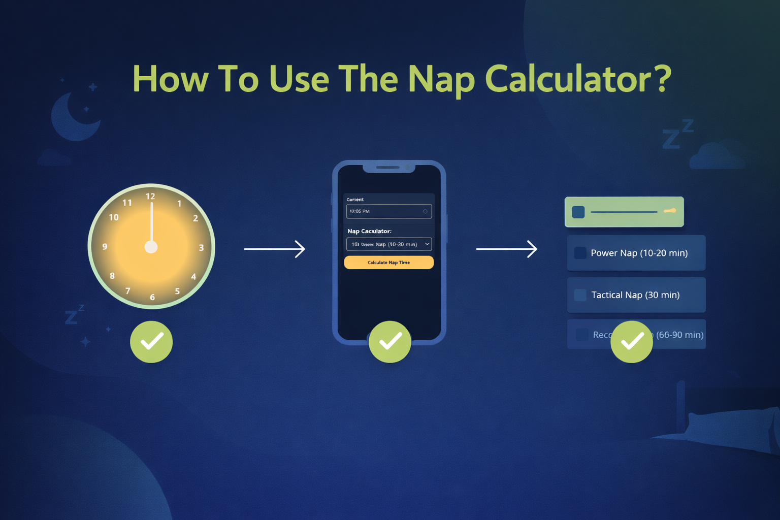 How To Use The Nap Calculator?